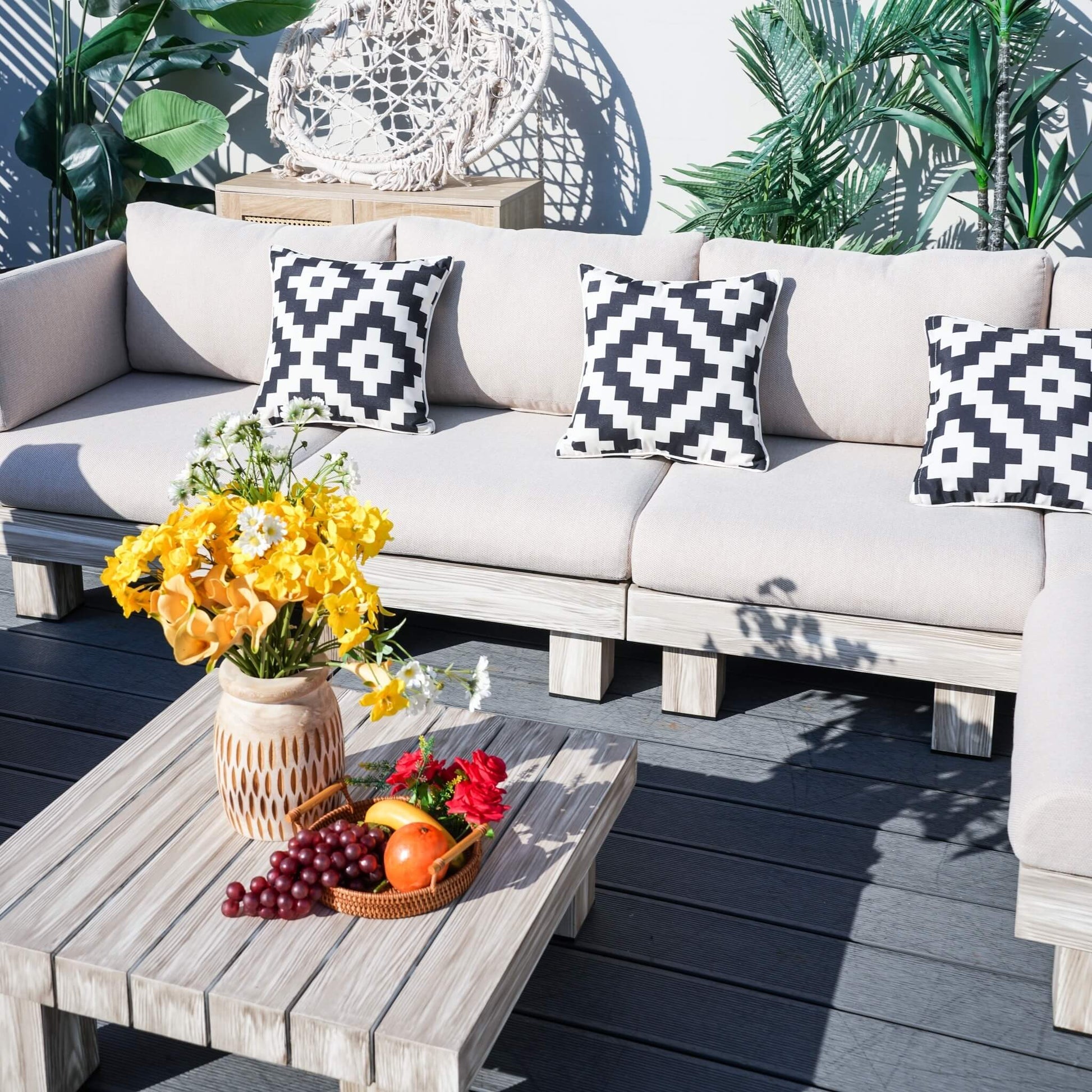 Monterey Modular L4 Corner Sofa Set (PAS - 2510 - L4 - SET) - Direct Wicker