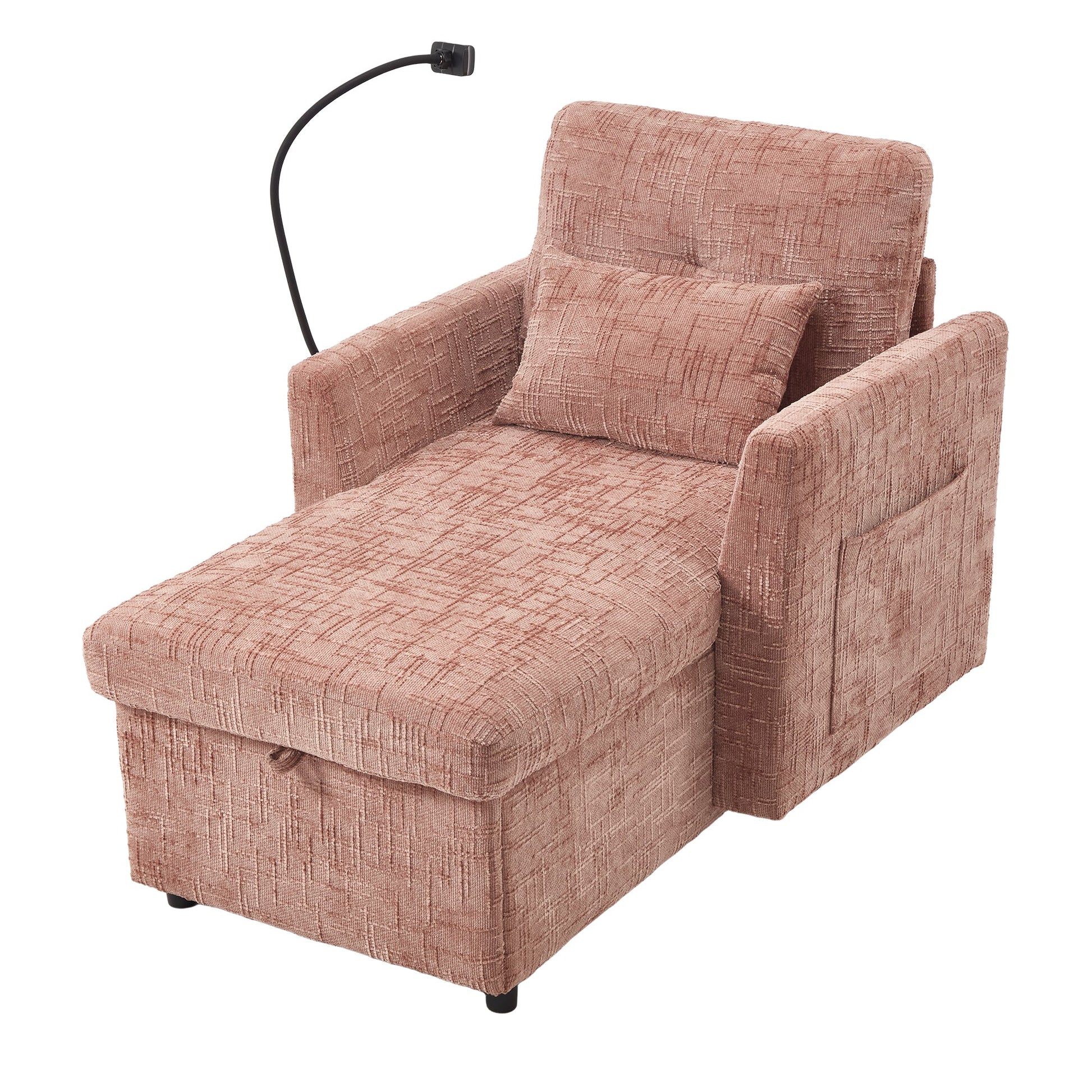Multifunctional Lazy Person Sofa Recliner with Storage Backrest (W395P318695) - Direct Wicker