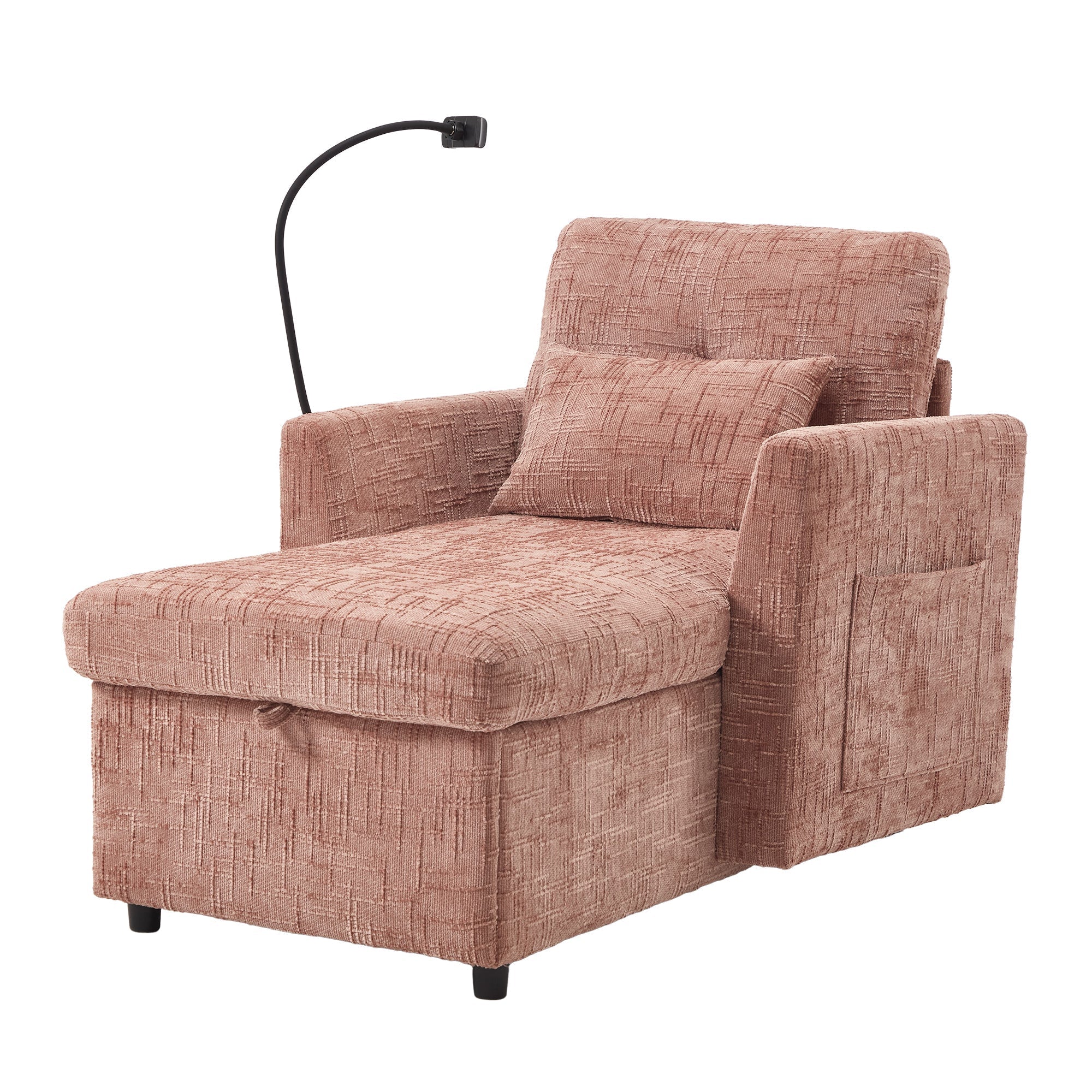 Multifunctional Lazy Person Sofa Recliner with Storage Backrest (W395P318695) - Direct Wicker