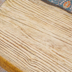 Natural Wood Coffee Table – Terrafab Composite Material with Iron Frame（PAD - 24927TA） - Direct Wicker