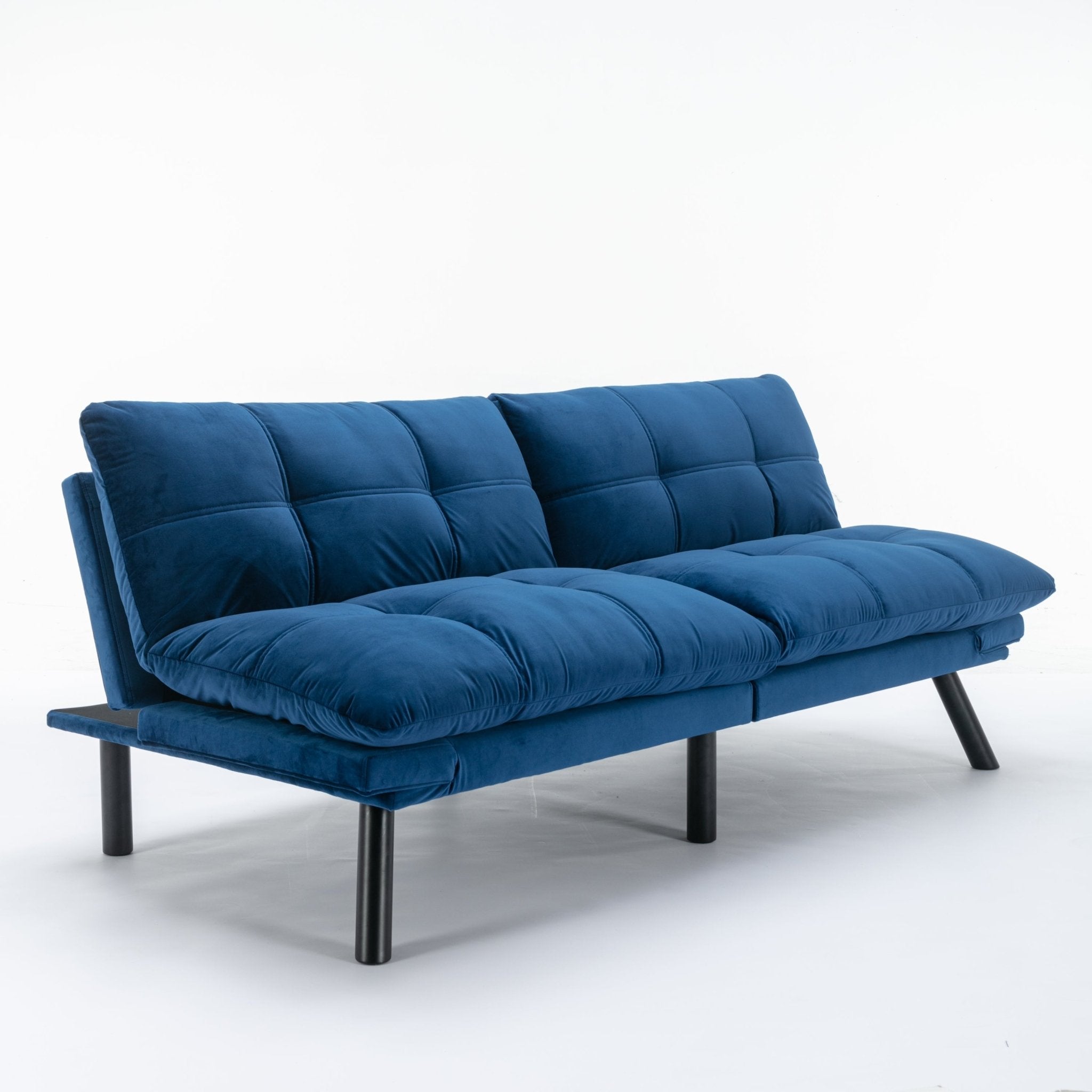 Navy Blue Convertible Folding Modern sofa Bed (W570124913) - Direct Wicker