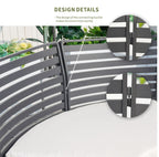 New Aluminum Exposed Tube High - End 8 - Seat Sofa Set (PAS - 2351+2352) - Direct Wicker