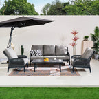 Numa - Style Bellaire 5 - Seater Sofa Set with Coffee Table - Direct Wicker