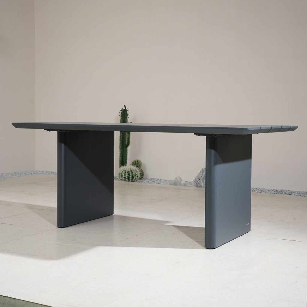 Numa - Style Calma Aluminium 6 - Seat Dining Table (PJD - Calma - A2 - DT2 - GR - YT) - Direct Wicker
