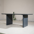 Numa - Style Calma Aluminium 6 - Seat Dining Table (PJD - Calma - A2 - DT2 - GR - YT) - Direct Wicker