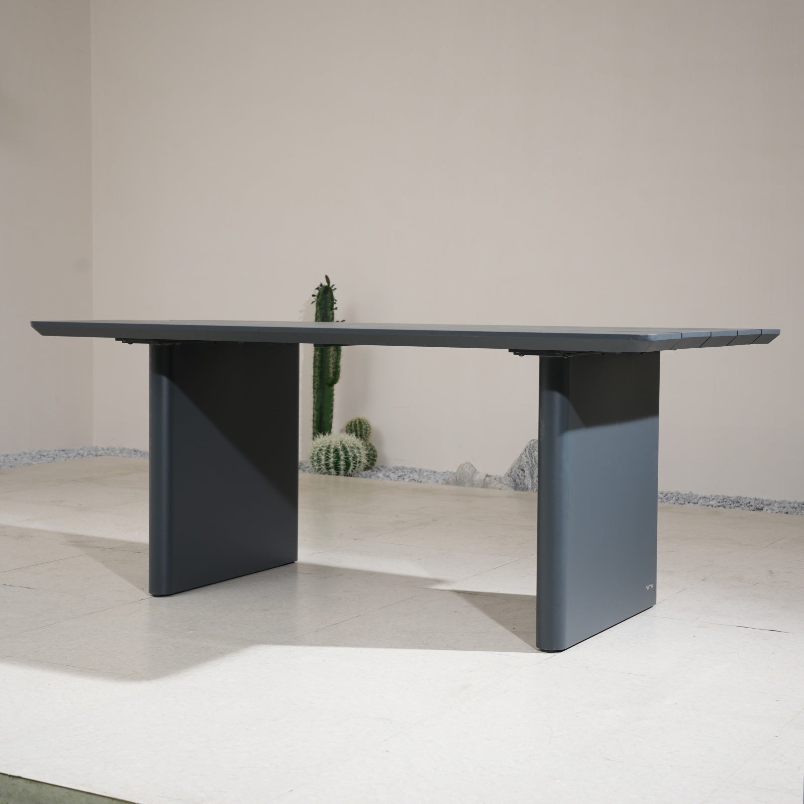 Numa - Style Calma Aluminium 6 - Seat Dining Table (PJD - Calma - A2 - DT2 - GR - YT) - Direct Wicker