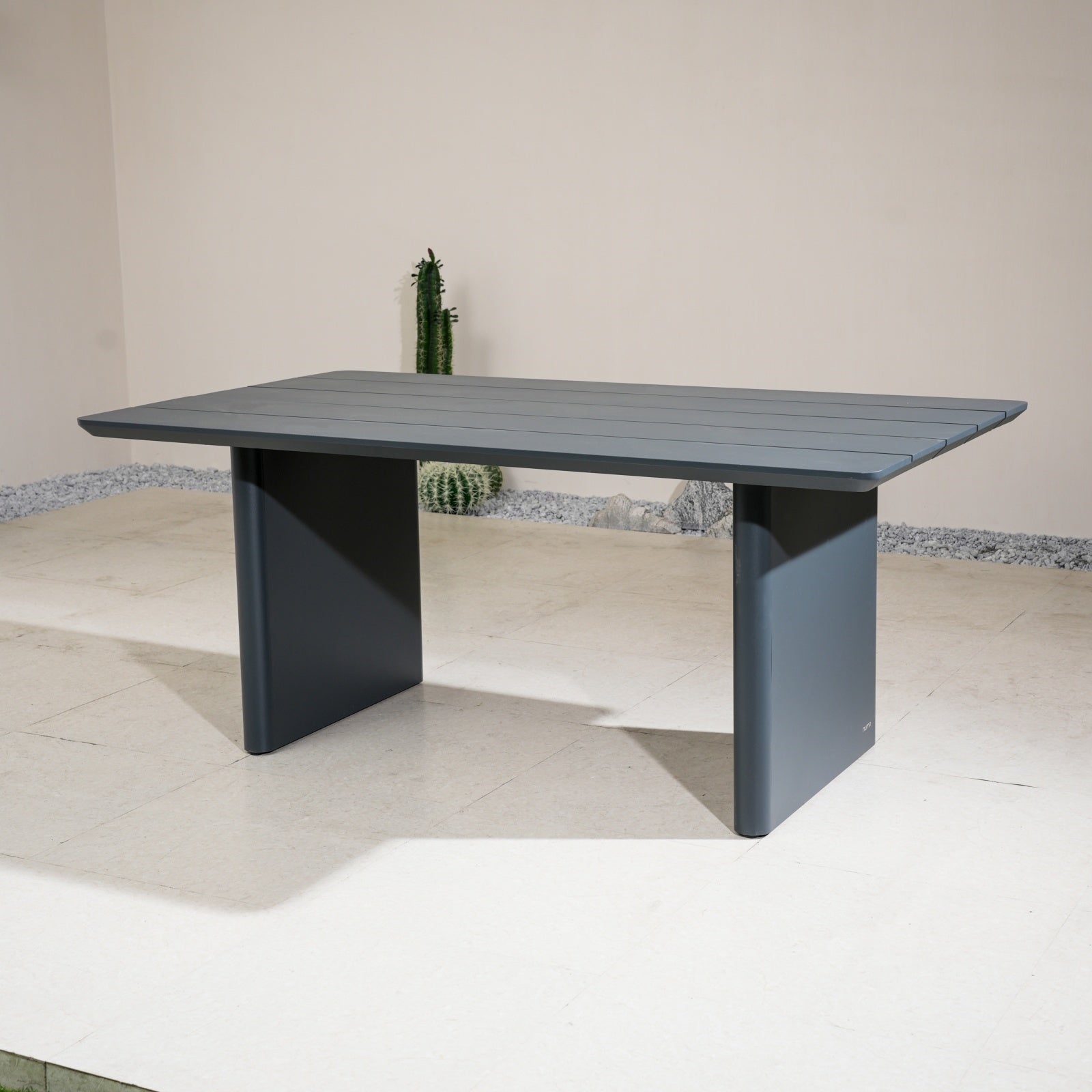 Numa - Style Calma Aluminium 6 - Seat Dining Table (PJD - Calma - A2 - DT2 - GR - YT) - Direct Wicker