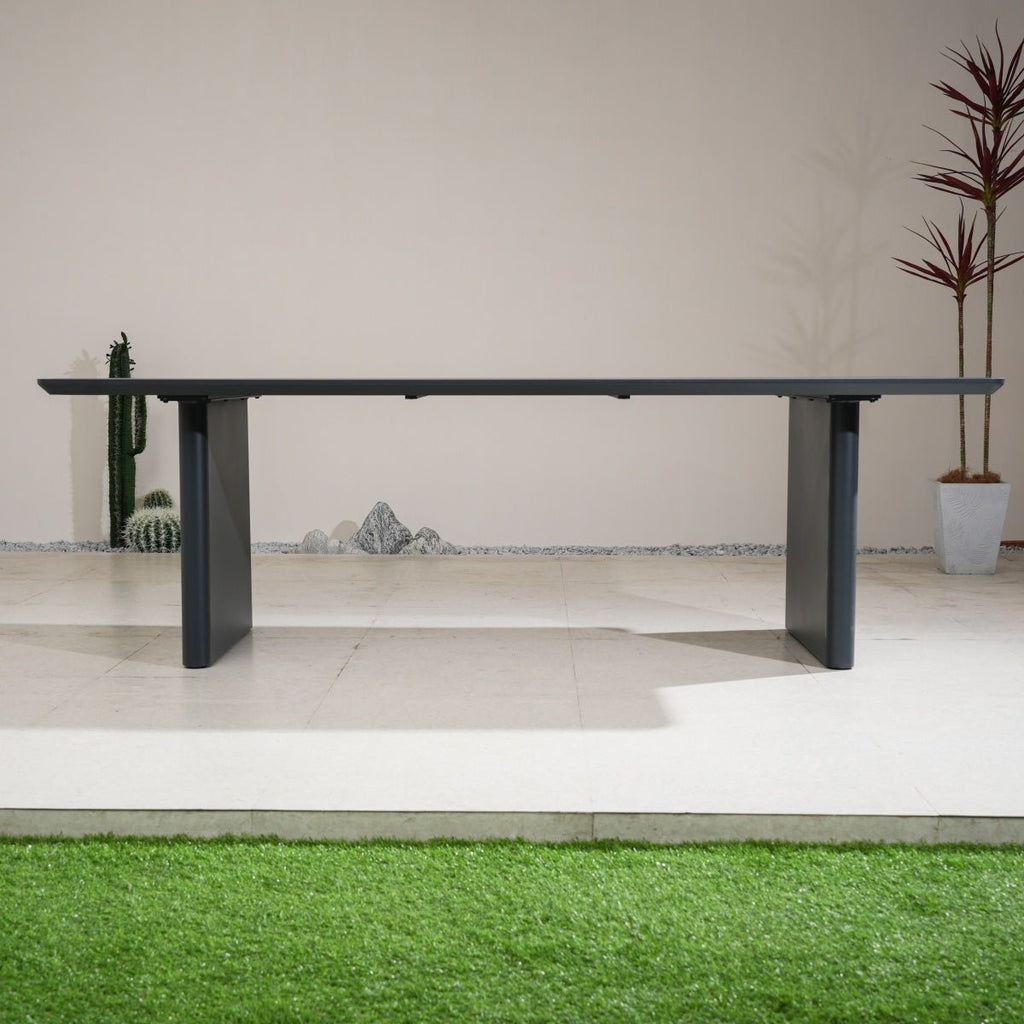 Numa-Style Calma Aluminium 8-Seat Dining Table (PJD-Calma-A2-DT1-GR-YT) - Direct Wicker