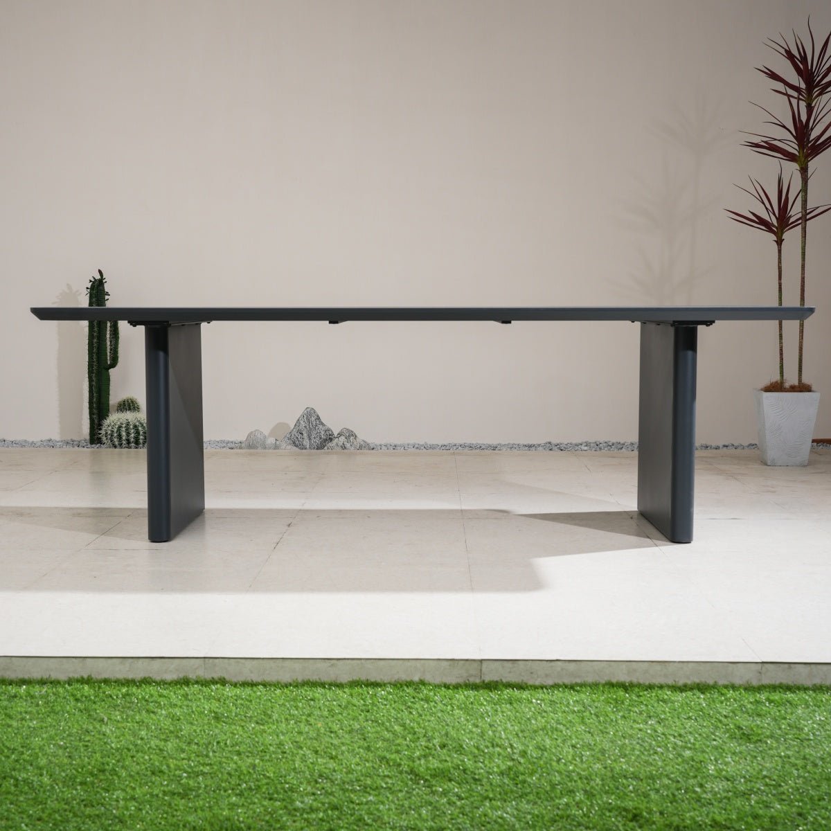 Numa-Style Calma Aluminium 8-Seat Dining Table (PJD-Calma-A2-DT1-GR-YT) - Direct Wicker
