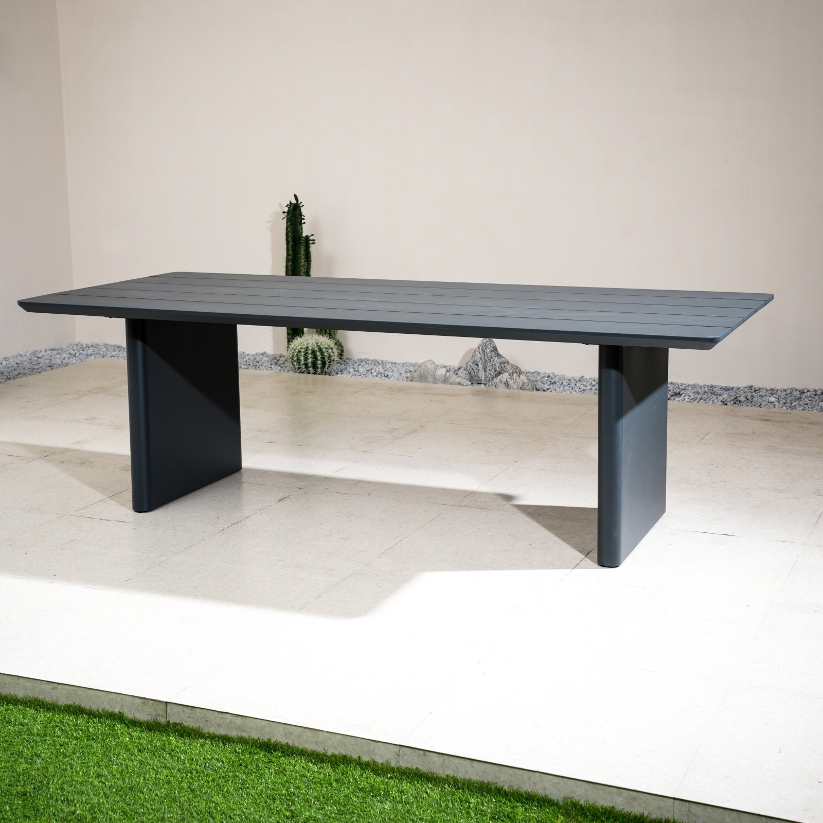 Numa-Style Calma Aluminium 8-Seat Dining Table (PJD-Calma-A2-DT1-GR-YT) - Direct Wicker