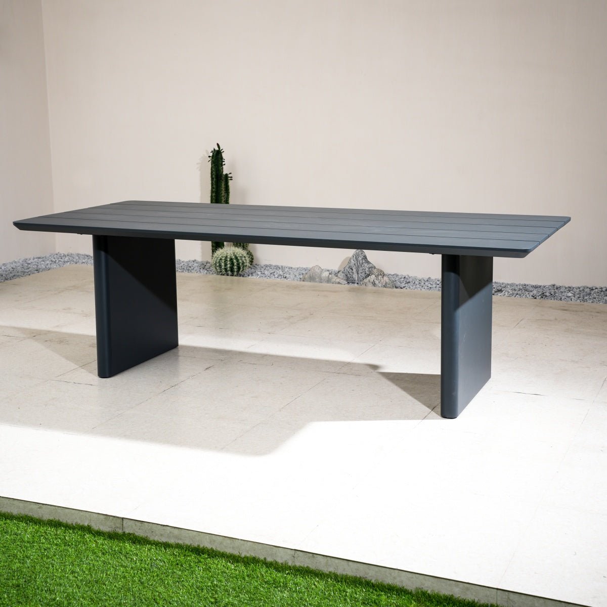 Numa-Style Calma Aluminium 8-Seat Dining Table (PJD-Calma-A2-DT1-GR-YT) - Direct Wicker