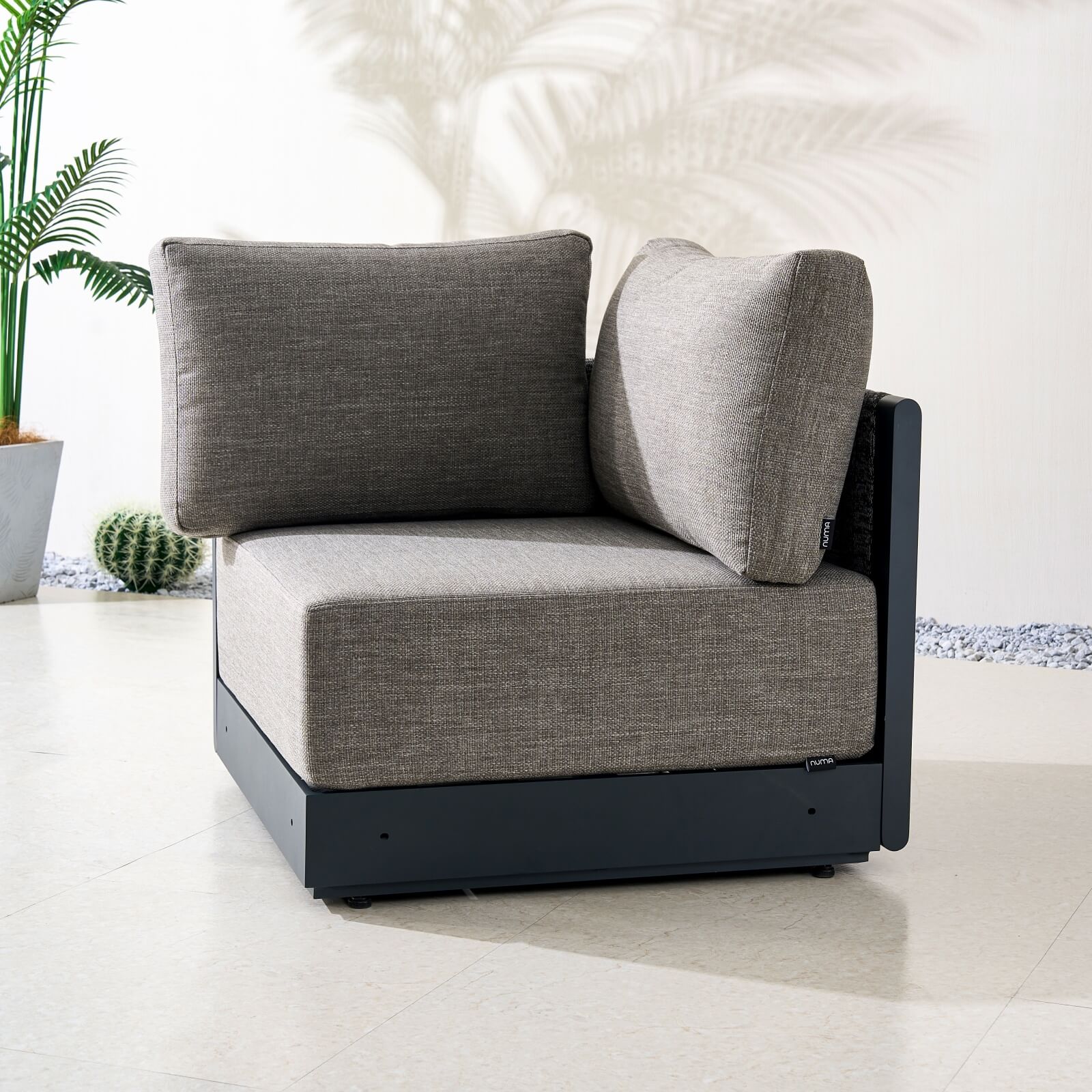 Numa - Style Calma Corner Sofa (PJS - Calma - A2 - CS - GR1 - YT) - Direct Wicker