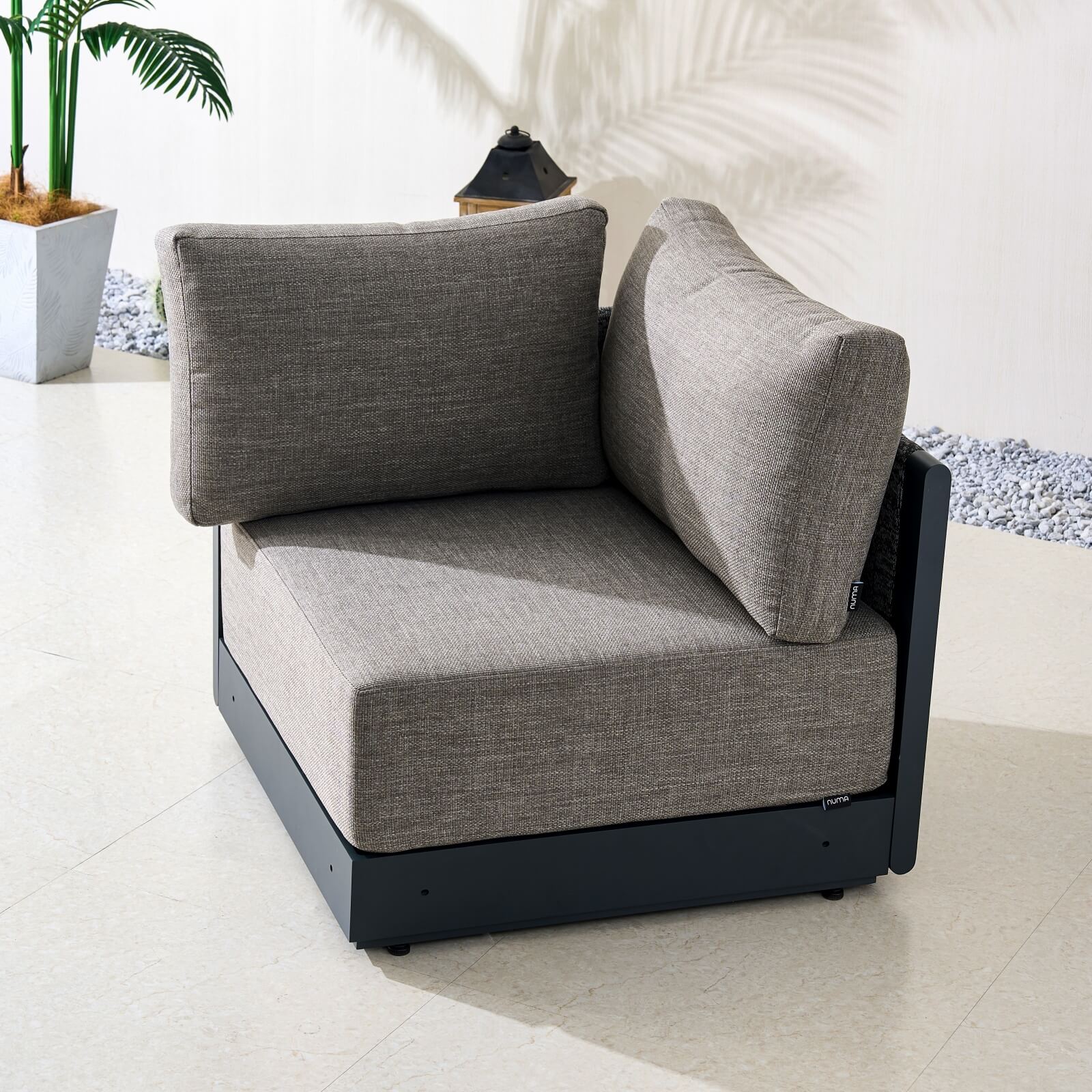 Numa - Style Calma Corner Sofa (PJS - Calma - A2 - CS - GR1 - YT) - Direct Wicker