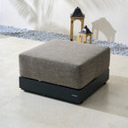Numa - Style Calma Footstool (PJS - Calma - A4 - FS - GR1 - YT) - Direct Wicker
