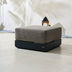 Numa - Style Calma Footstool (PJS - Calma - A4 - FS - GR1 - YT) - Direct Wicker