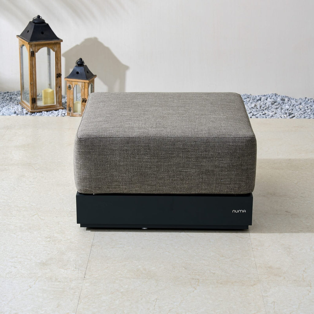 Numa - Style Calma Footstool (PJS - Calma - A4 - FS - GR1 - YT) - Direct Wicker