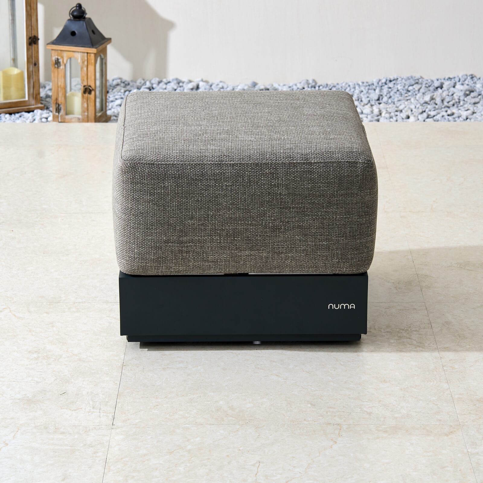 Numa - Style Calma Small Footstool (PJS - Calma - A2 - SFS - GR1 - YT) - Direct Wicker
