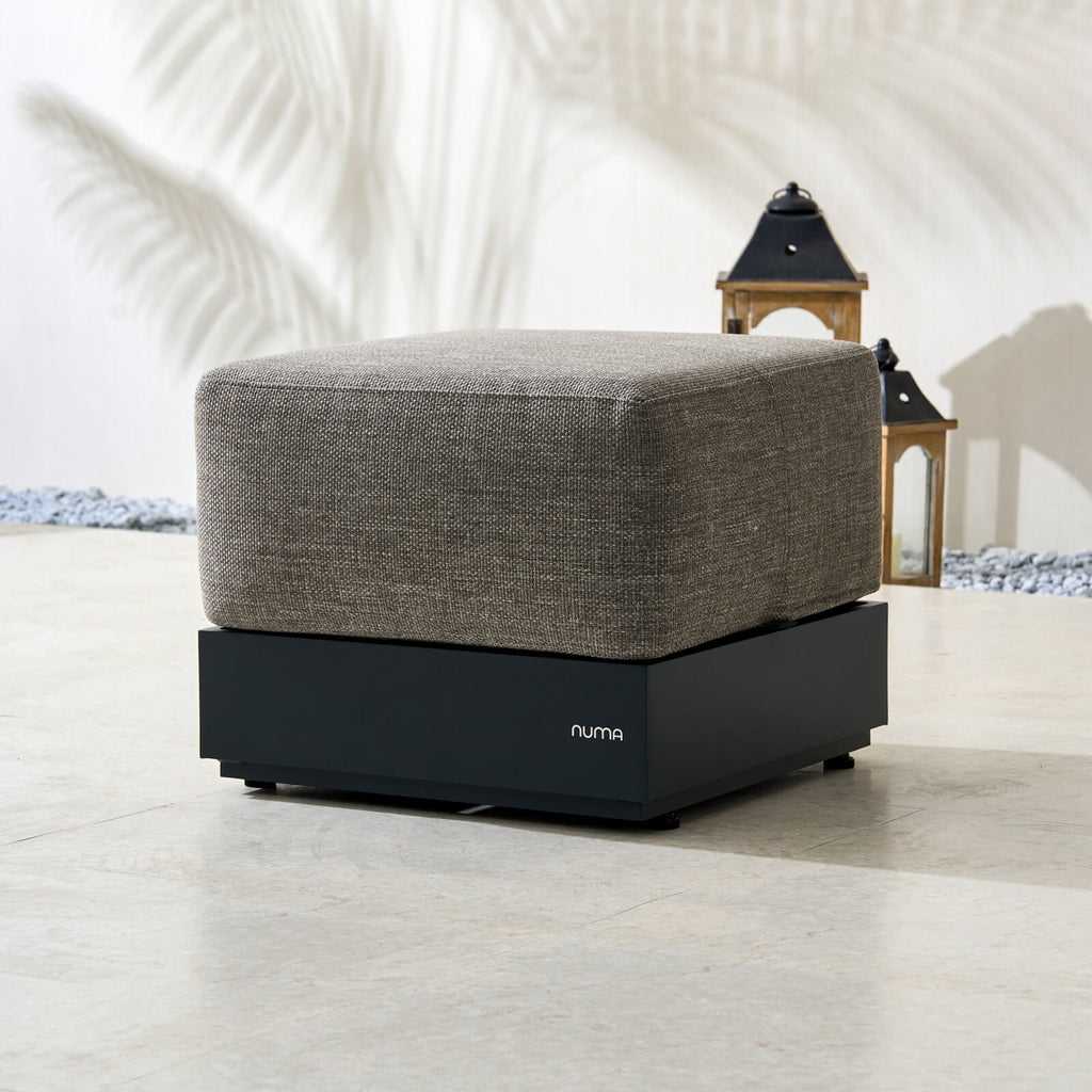 Numa - Style Calma Small Footstool (PJS - Calma - A2 - SFS - GR1 - YT) - Direct Wicker