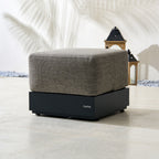 Numa - Style Calma Small Footstool (PJS - Calma - A2 - SFS - GR1 - YT) - Direct Wicker