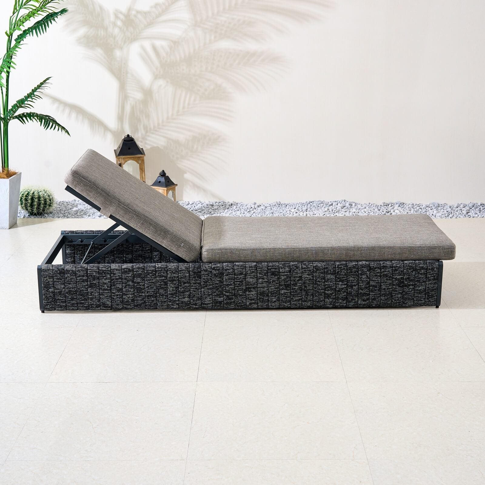 Numa - Style Calma Sun Lounger (PJL - Calma - A2 - SL - GR1 - YT) - Direct Wicker