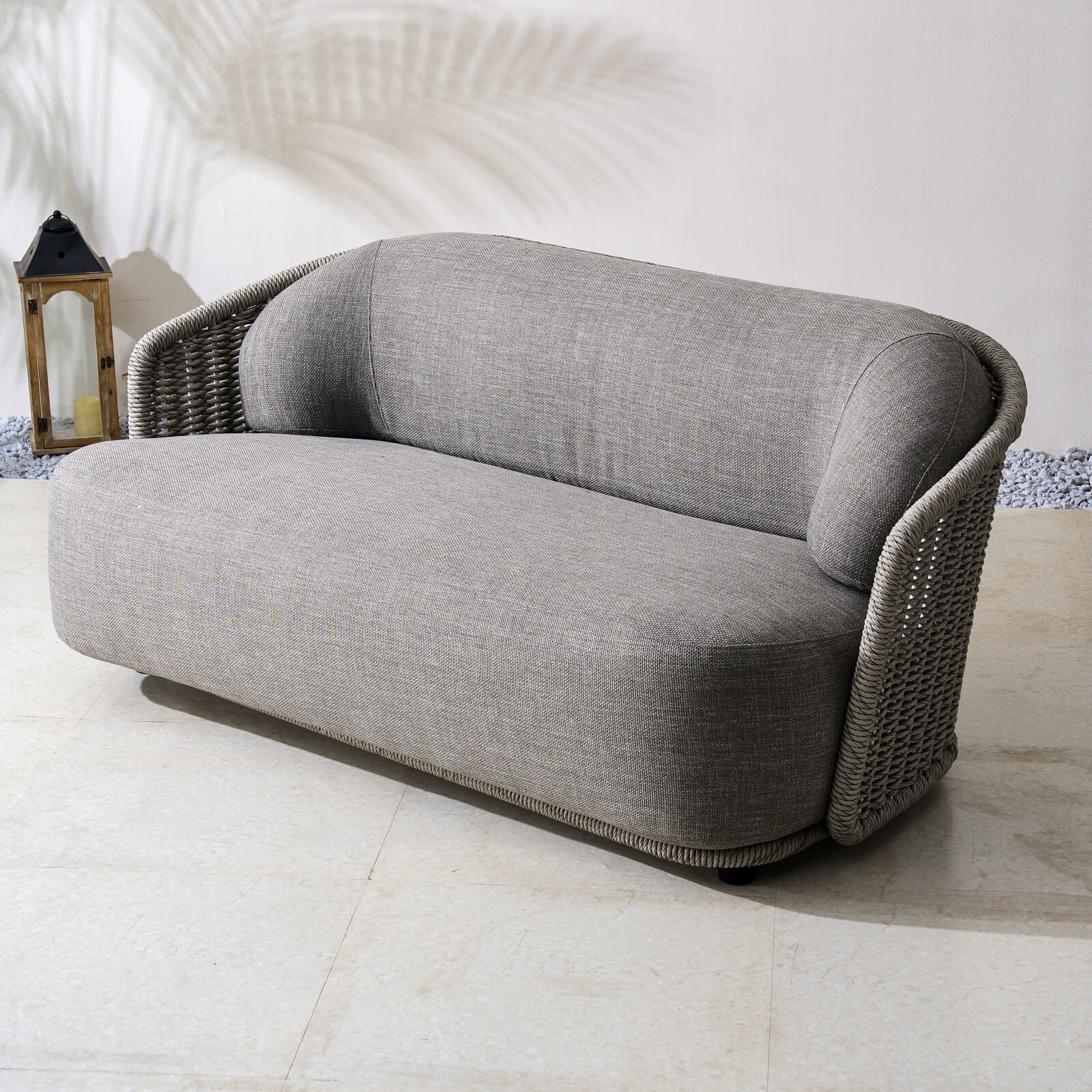 Numa - Style Kepler 2 - Seat Sofa (PJS - Kepler - RA1 - 2SS - GR1 - YT) - Direct Wicker