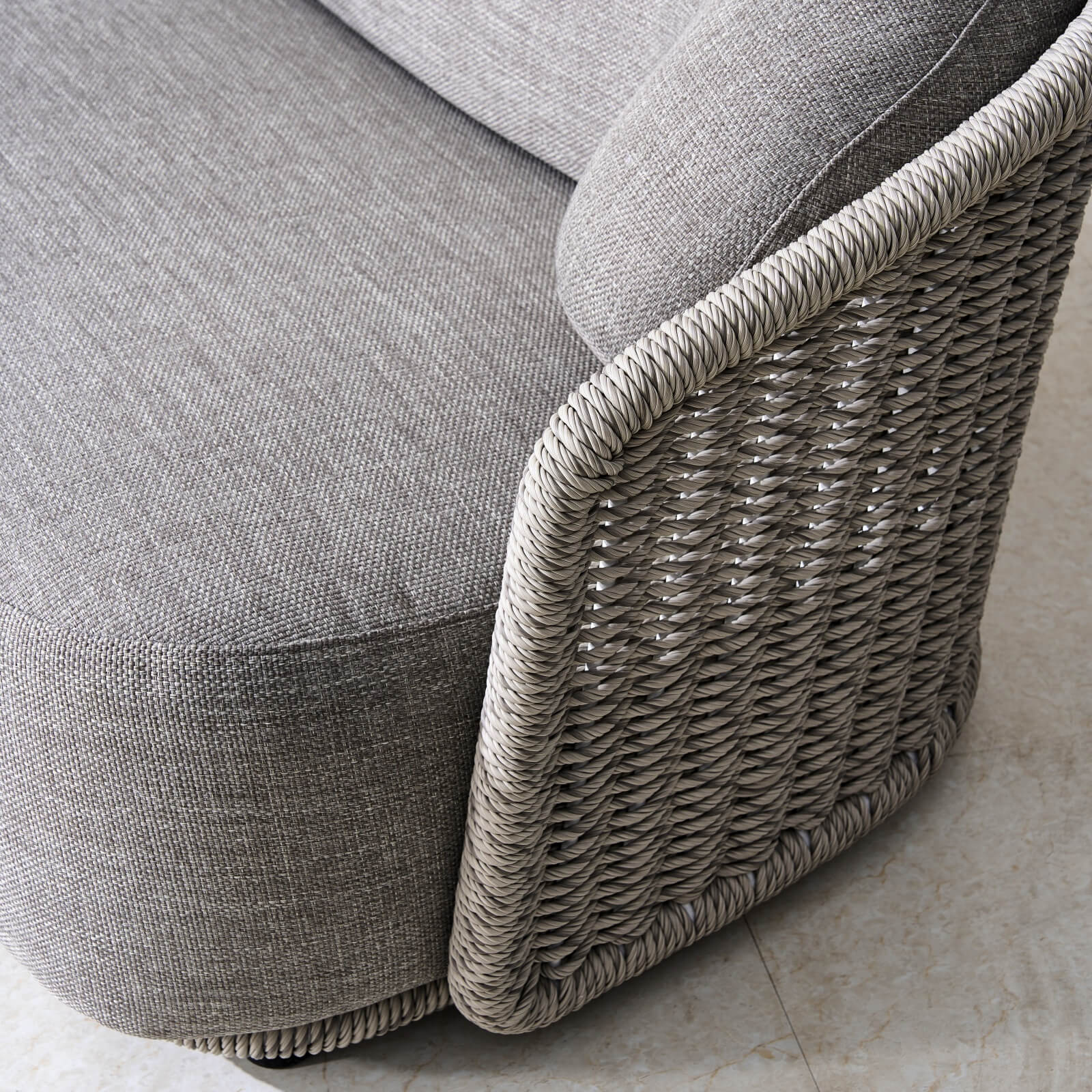 Numa - Style Kepler 2 - Seat Sofa (PJS - Kepler - RA1 - 2SS - GR1 - YT) - Direct Wicker