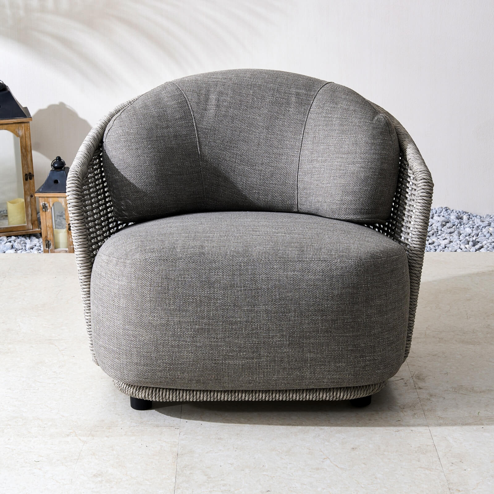 Numa-Style Kepler 4-Seater Sofa Set with Multifunctional Footstool (PJS-Kepler-4S-SofaSet+FS-GR-YT) - Direct Wicker