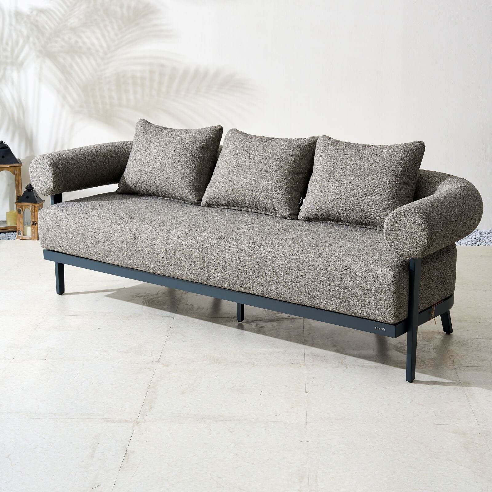 Numa - Style Malba 3 - Seat Sofa (PJS - Malba - A3 - 3SS - GR1 - YT) - Direct Wicker