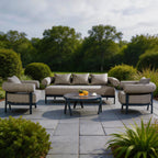 Numa - Style Malba 5 - Seat Sofa Set with Coffee Table (PJC - Malba - 5S - SofaSet+CT - GR - YT) - Direct Wicker