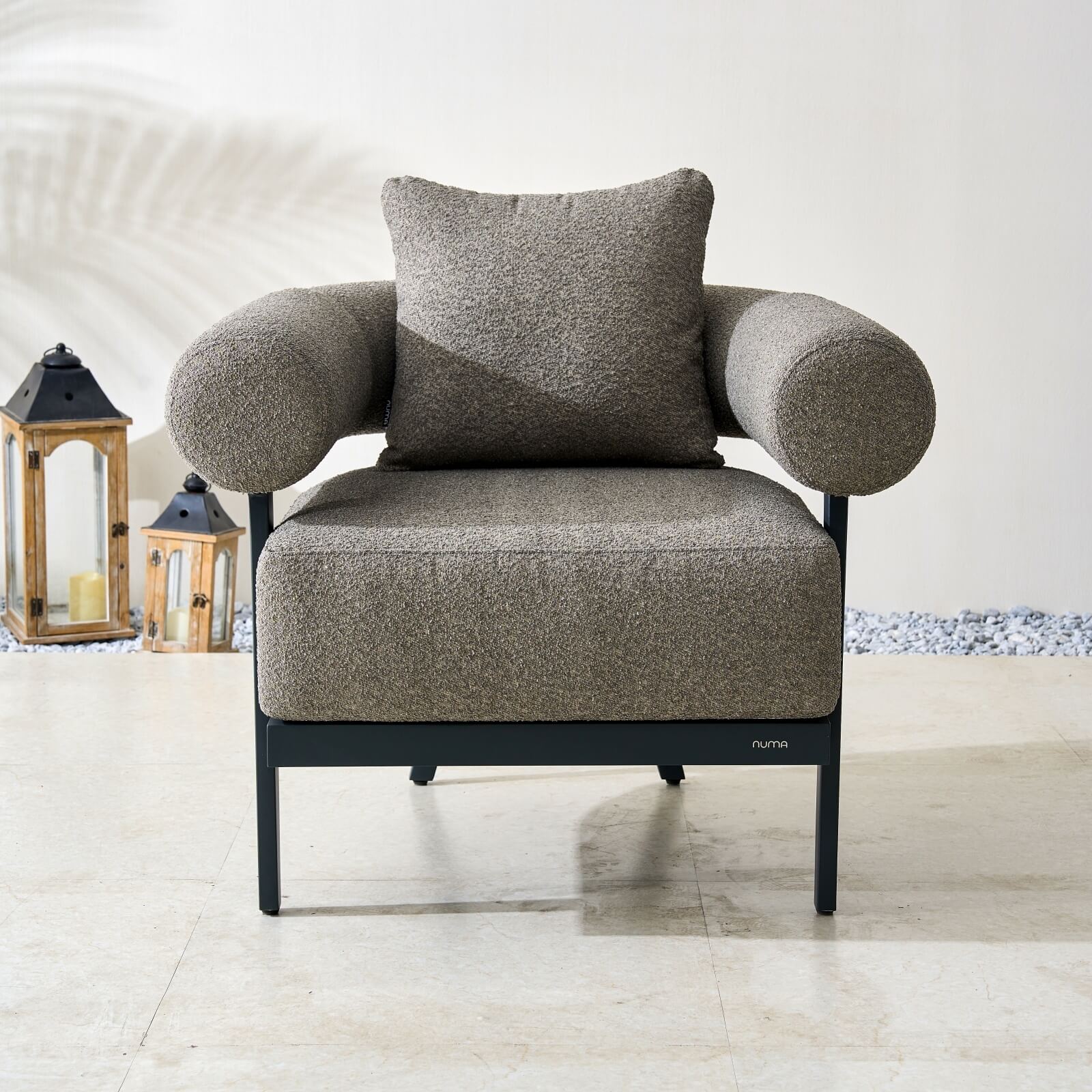 Numa - Style Malba 5 - Seater Sofa Set with Coffee Table (PJC - Malba - 5S - SofaSet+CT - GR - YT) - Direct Wicker