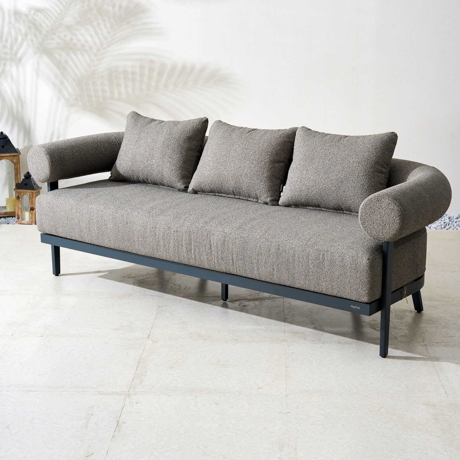 Numa - Style Malba 5 - Seater Sofa Set with Coffee Table (PJC - Malba - 5S - SofaSet+CT - GR - YT) - Direct Wicker
