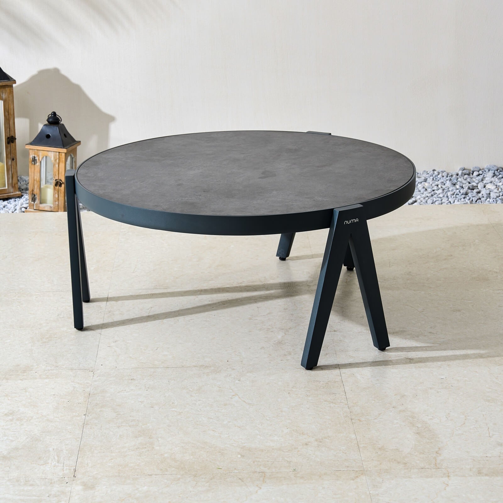 Numa - Style Malba Round Coffee Table (PJS - Malba - A3 - CT - GR - YT) - Direct Wicker
