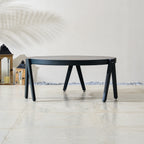 Numa - Style Malba Round Coffee Table (PJS - Malba - A3 - CT - GR - YT) - Direct Wicker