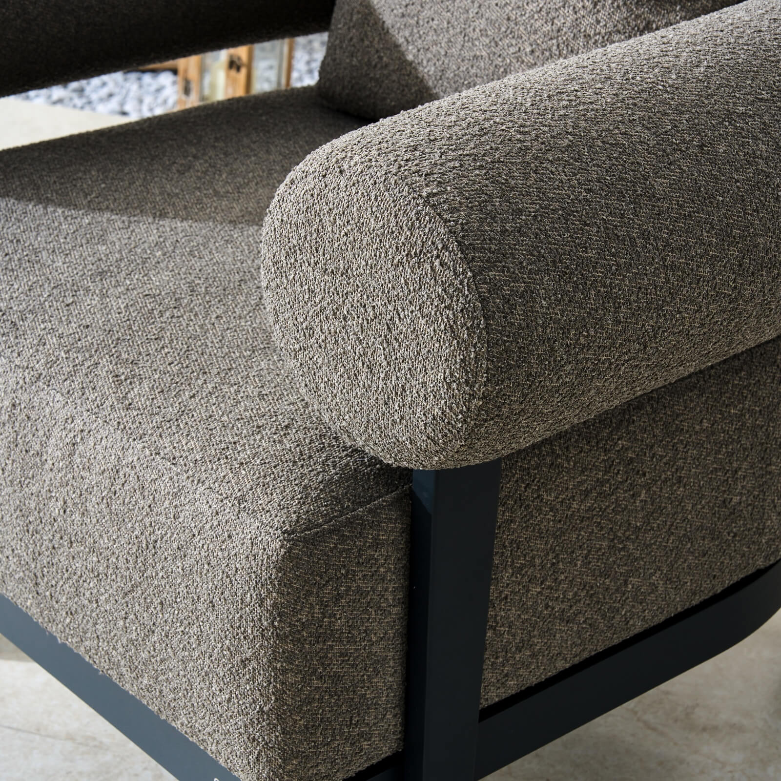 Numa - Style Malba Single Sofa (PJS - Malba - A3 - SS - GR1 - YT) - Direct Wicker