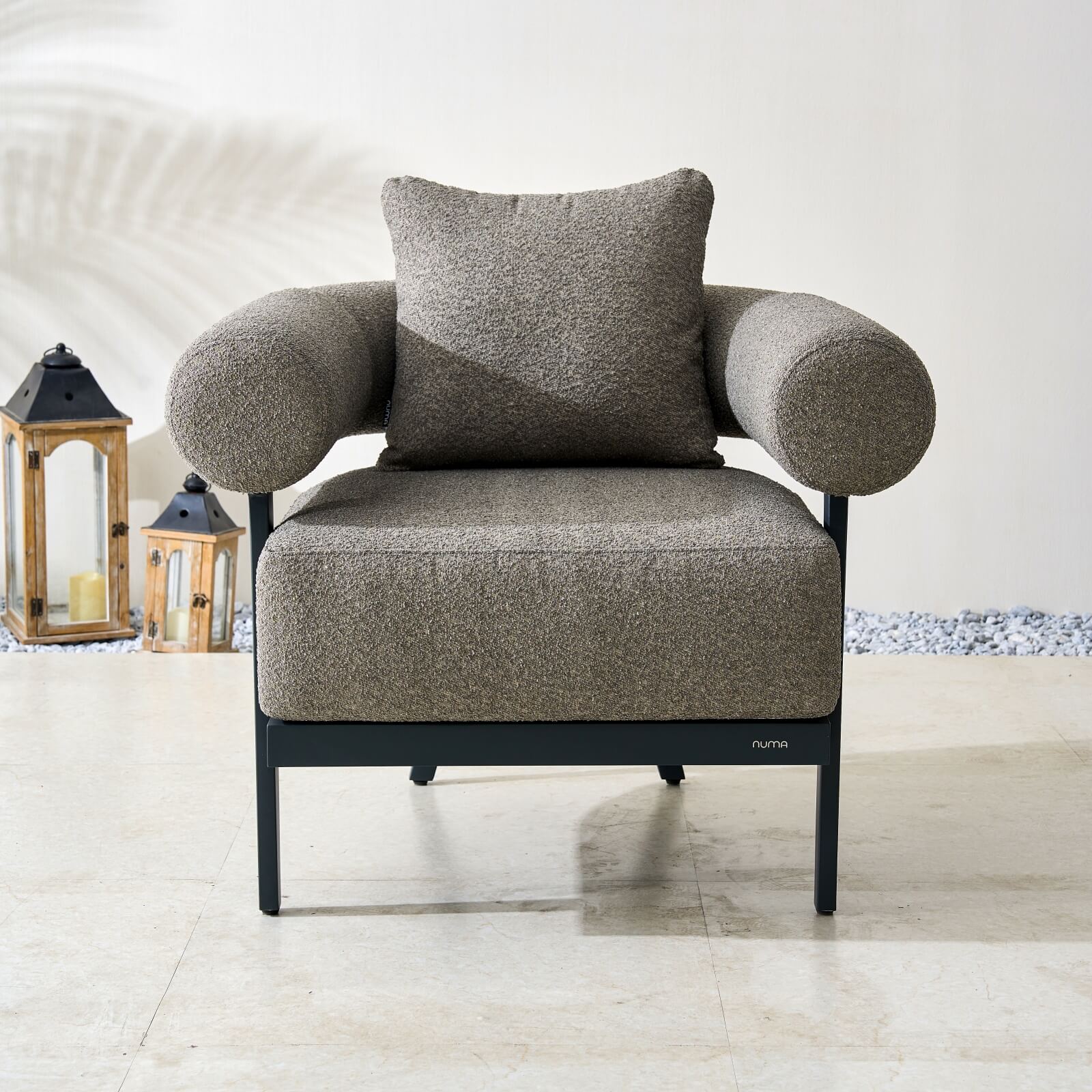 Numa - Style Malba Single Sofa (PJS - Malba - A3 - SS - GR1 - YT) - Direct Wicker