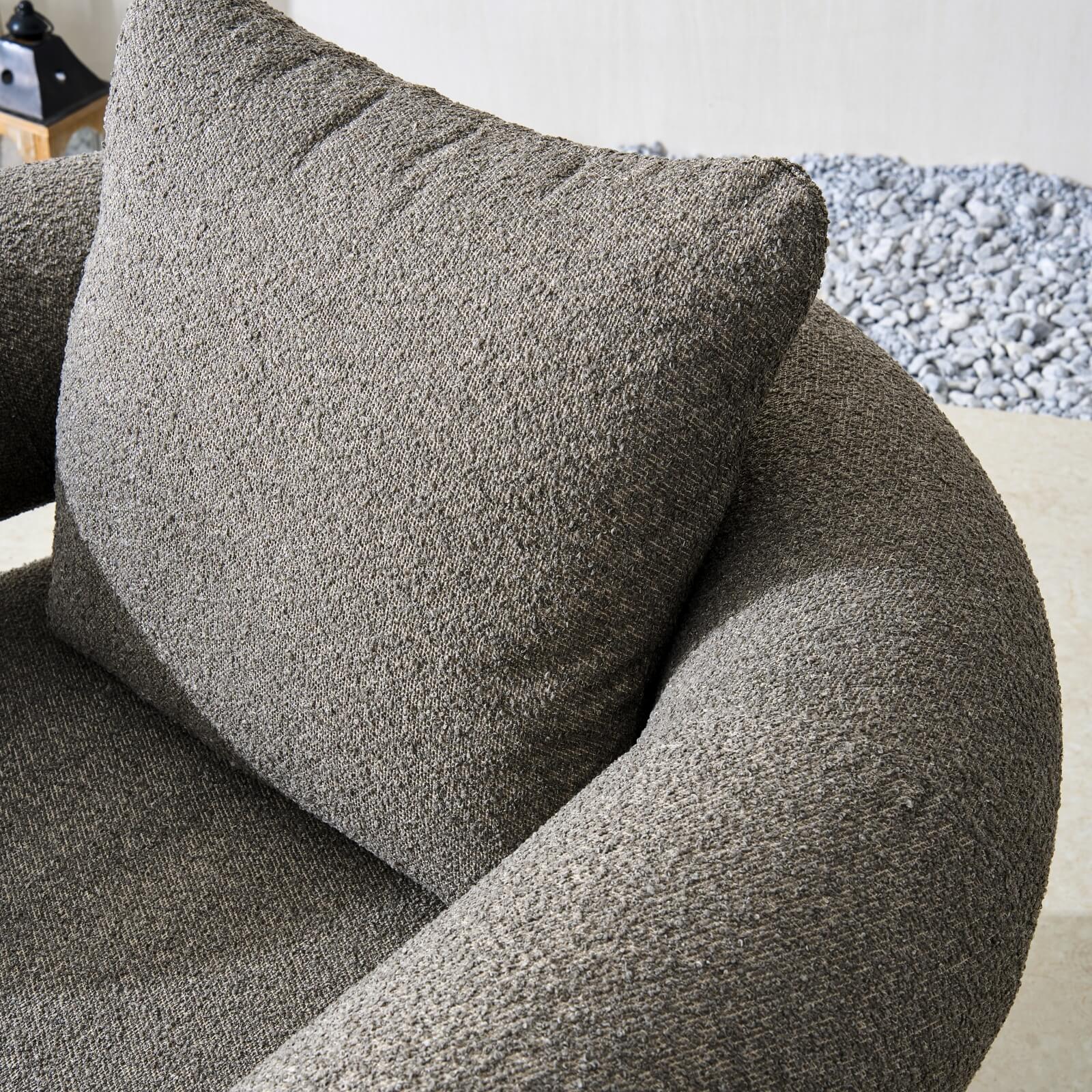 Numa - Style Malba Single Sofa (PJS - Malba - A3 - SS - GR1 - YT) - Direct Wicker