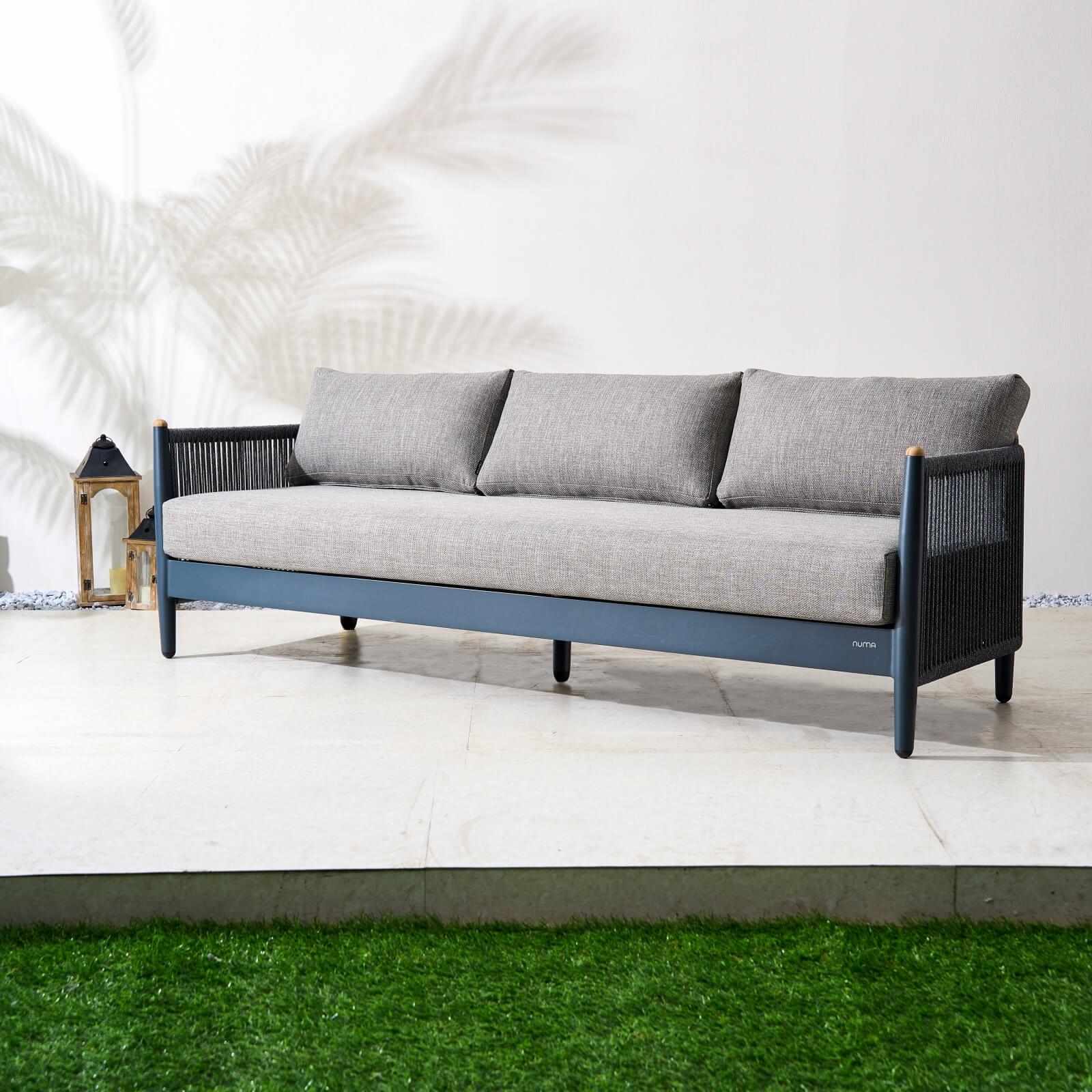 Numa - Style Nord 3 - Seat Sofa (PJS - Nord - A1 - 3SS - GR1 - MY) - Direct Wicker