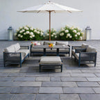 Numa-Style Nord 7-Seat Sofa Set (PJD-Nord-7S-SofaSet+RT-GR-YT) - Direct Wicker