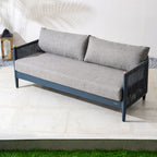 Numa-Style Nord 7-Seat Sofa Set with Rising Dining & Coffee Table (PJD-Nord-7S-SofaSet+RT-GR-YT) - Direct Wicker