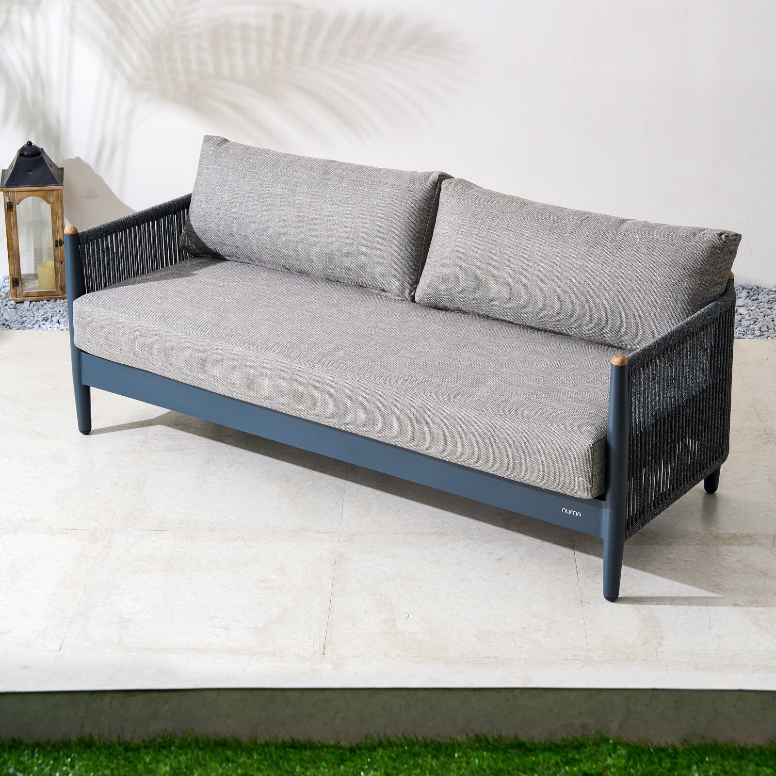 Numa-Style Nord 7-Seat Sofa Set with Rising Dining & Coffee Table (PJD-Nord-7S-SofaSet+RT-GR-YT) - Direct Wicker