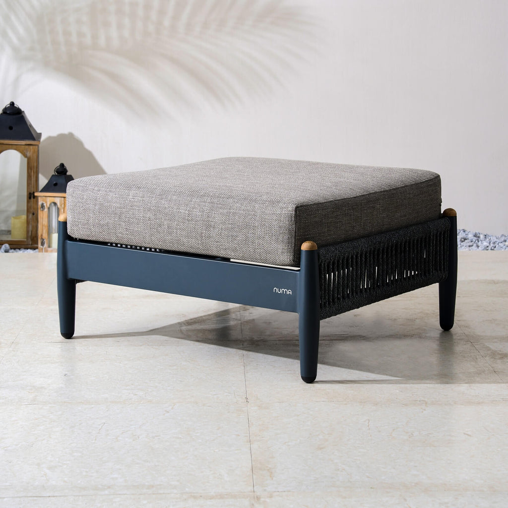 Numa - Style Nord Footstool (PJS - Nord - A1 - FS - GR1 - MY) - Direct Wicker
