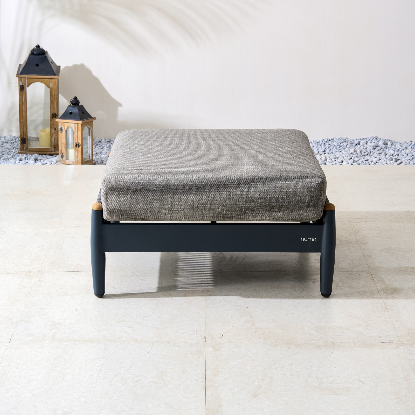 Numa - Style Nord Footstool (PJS - Nord - A1 - FS - GR1 - MY) - Direct Wicker