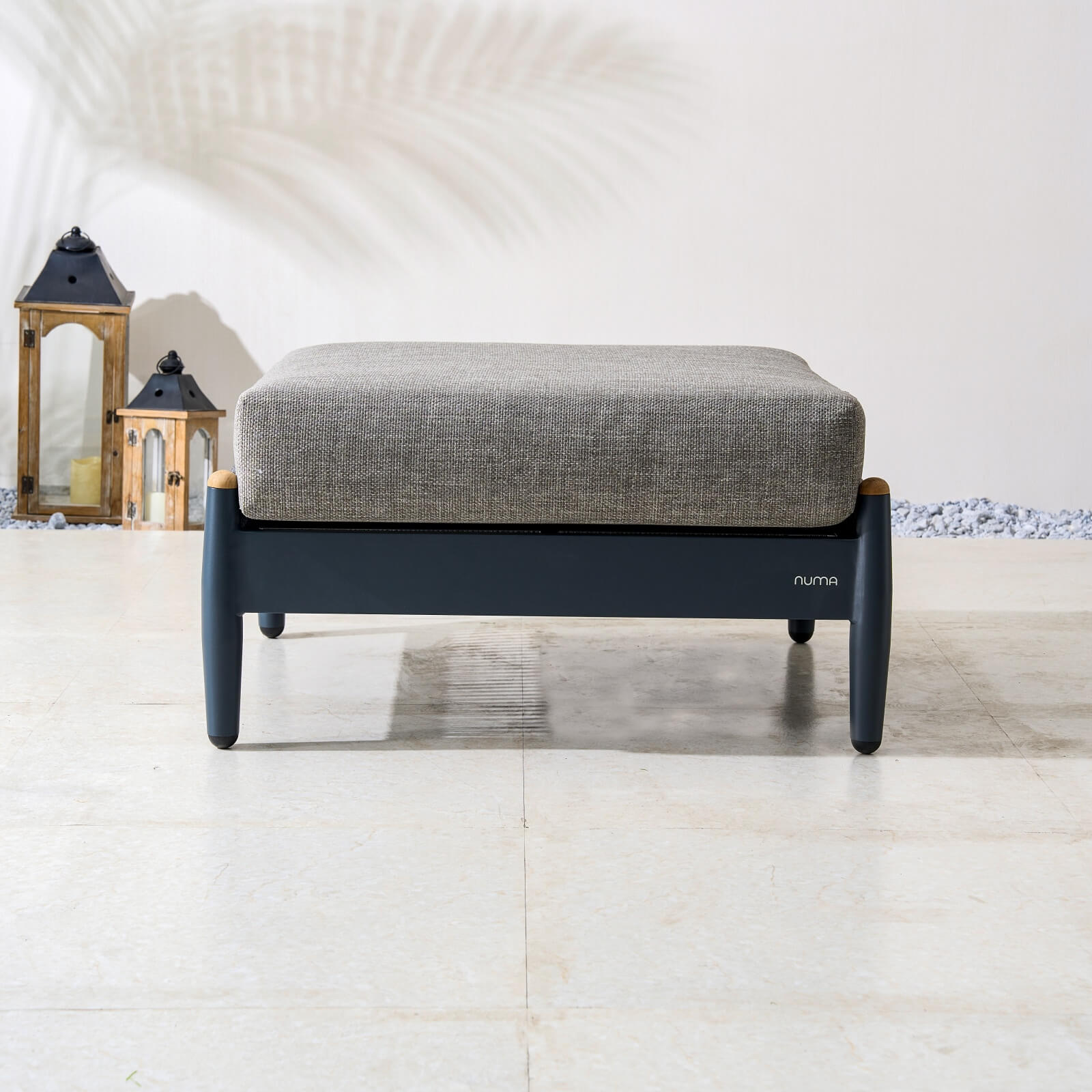 Numa - Style Nord Footstool (PJS - Nord - A1 - FS - GR1 - MY) - Direct Wicker