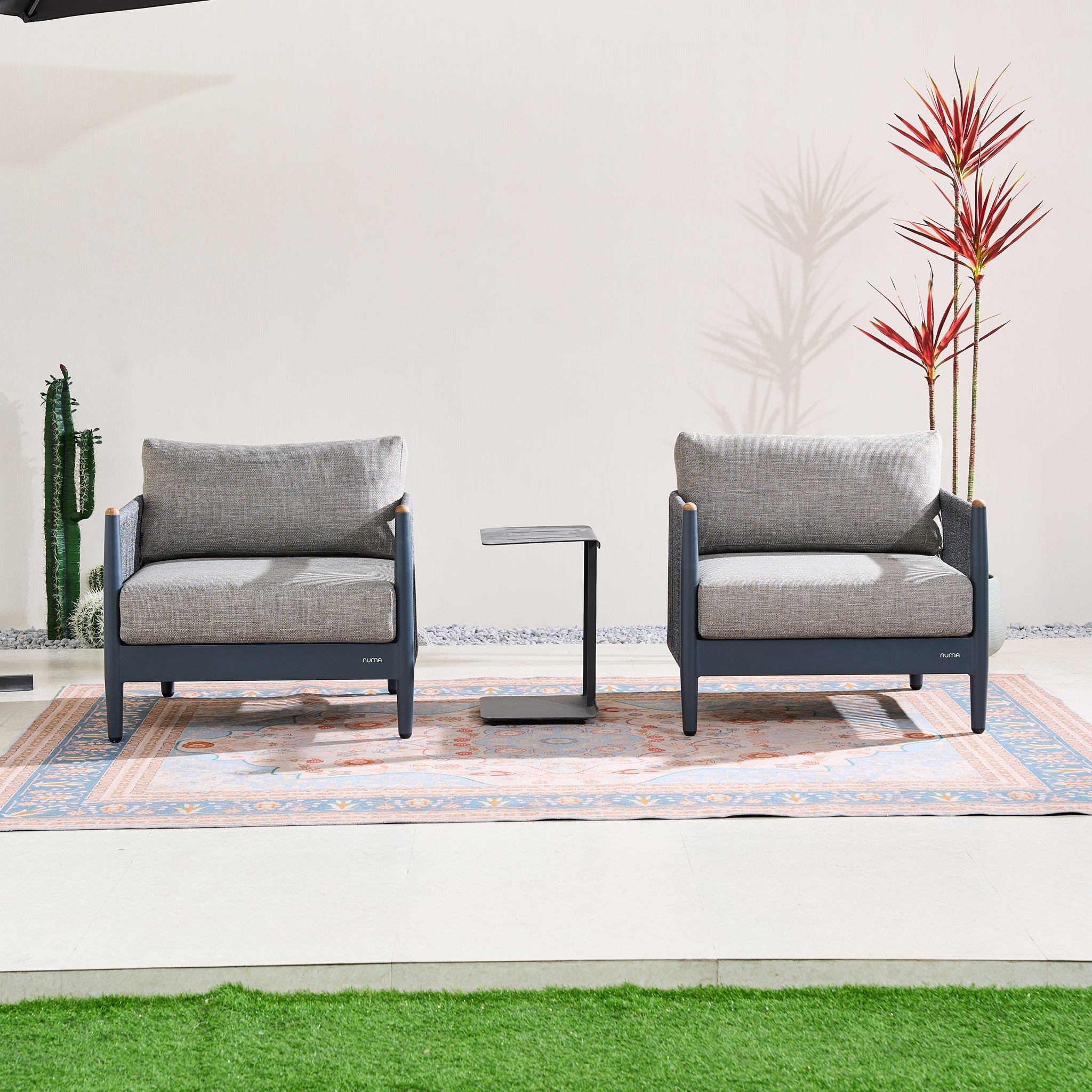 Numa - Style Nord Single Sofa (PJS - Nord - A1 - SS - GR1 - MY) - Direct Wicker