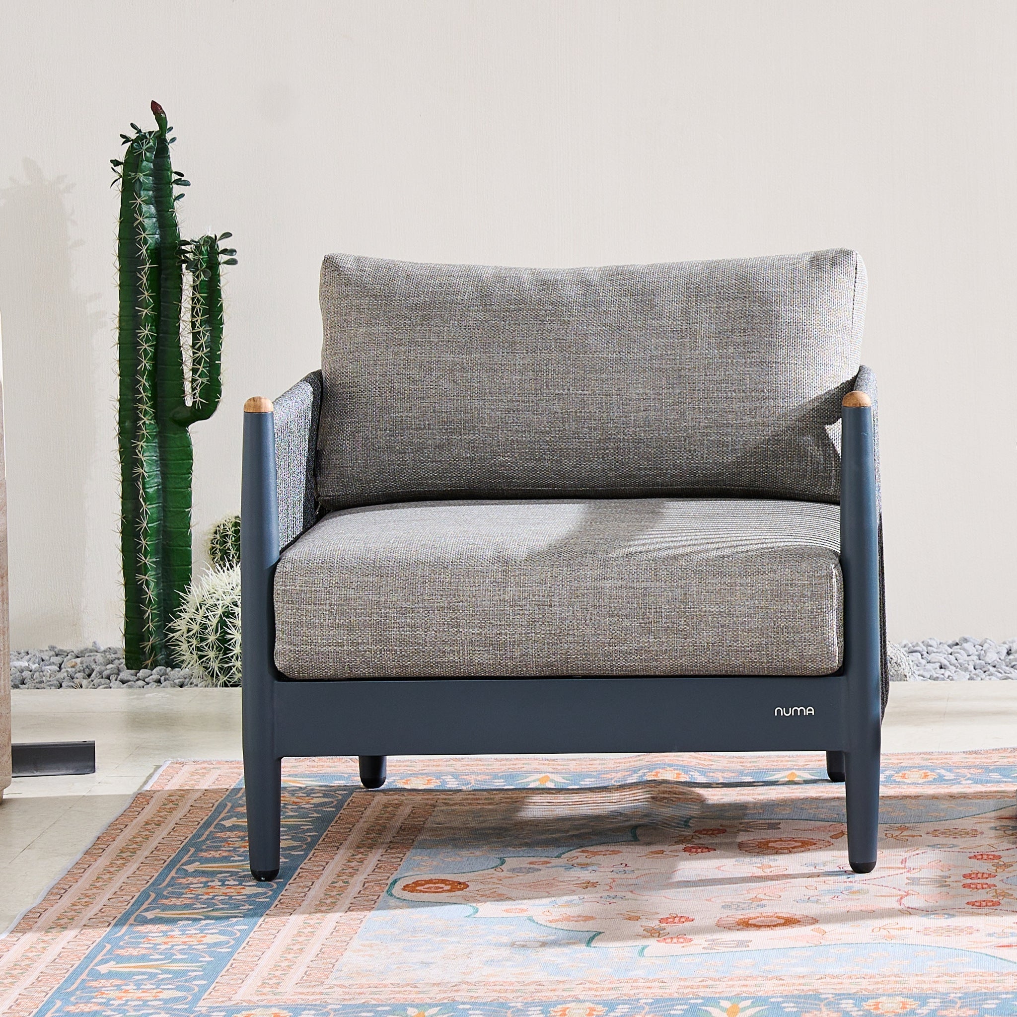 Numa - Style Nord Single Sofa (PJS - Nord - A1 - SS - GR1 - MY) - Direct Wicker