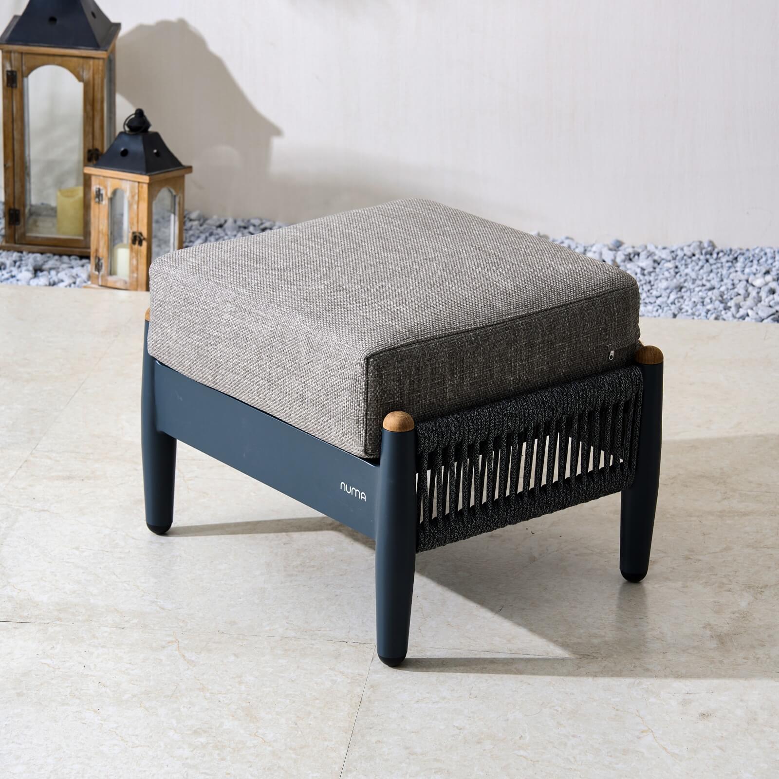 Numa - Style Nord Small Footstool – Set of 2 (PJS - Nord - A1 - SFS - GR1 - MY) - Direct Wicker