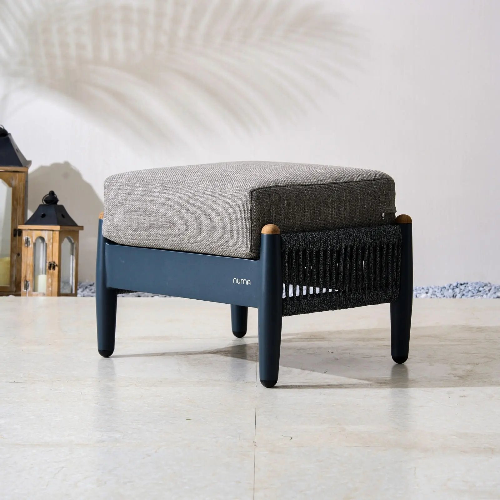 Numa - Style Nord Small Footstool – Set of 2 (PJS - Nord - A1 - SFS - GR1 - MY) - Direct Wicker