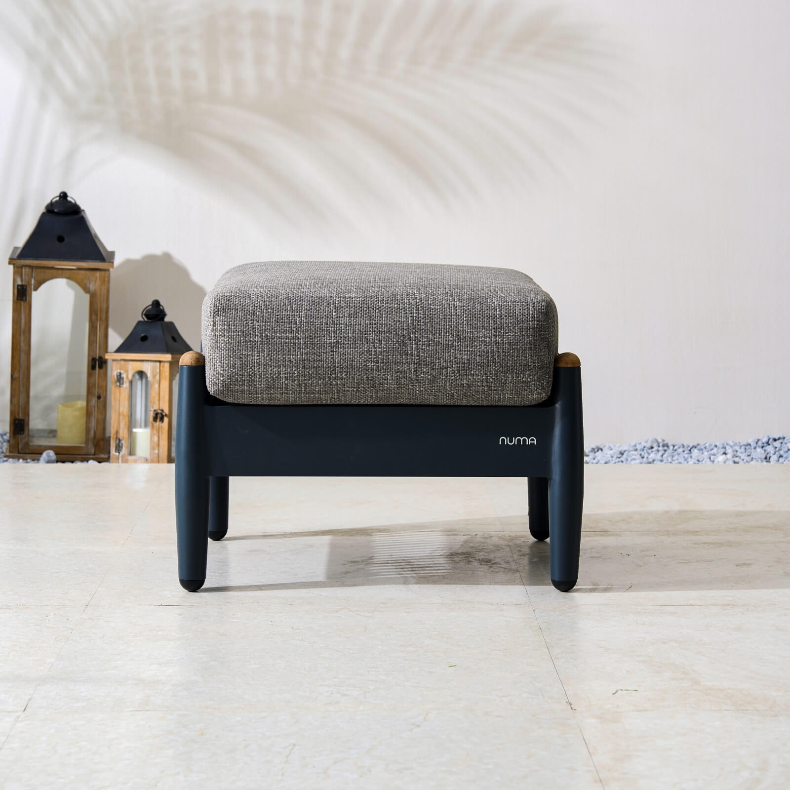 Numa - Style Nord Small Footstool – Set of 2 (PJS - Nord - A1 - SFS - GR1 - MY) - Direct Wicker