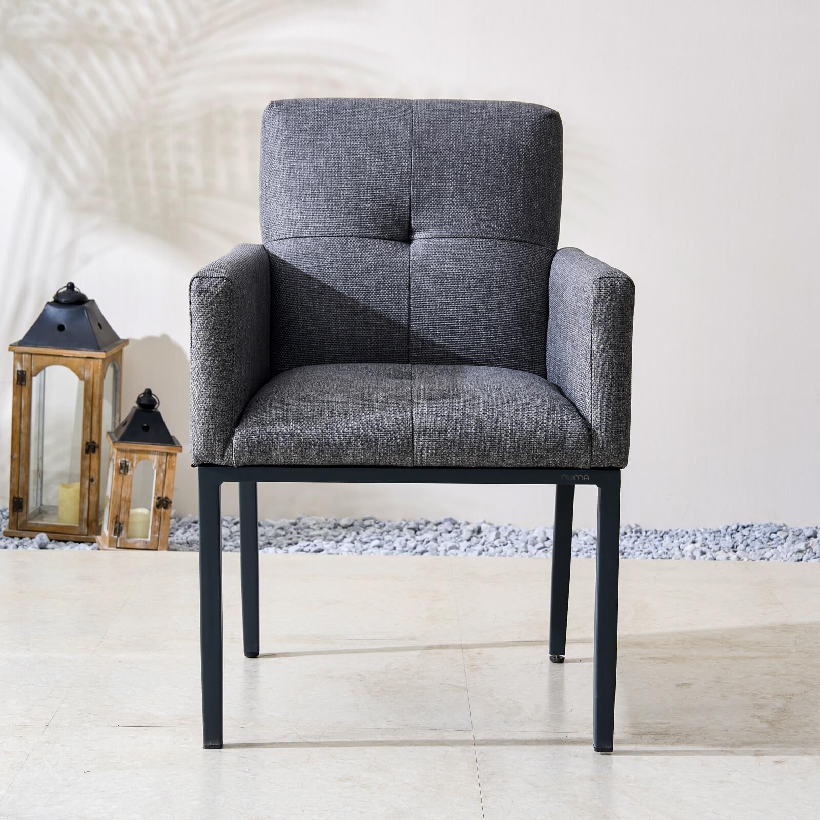 Numa - Style Tribeca Dining Chair – Set of 2 (PJC - Tribeca - F1 - DC - GR3 - BM) - Direct Wicker