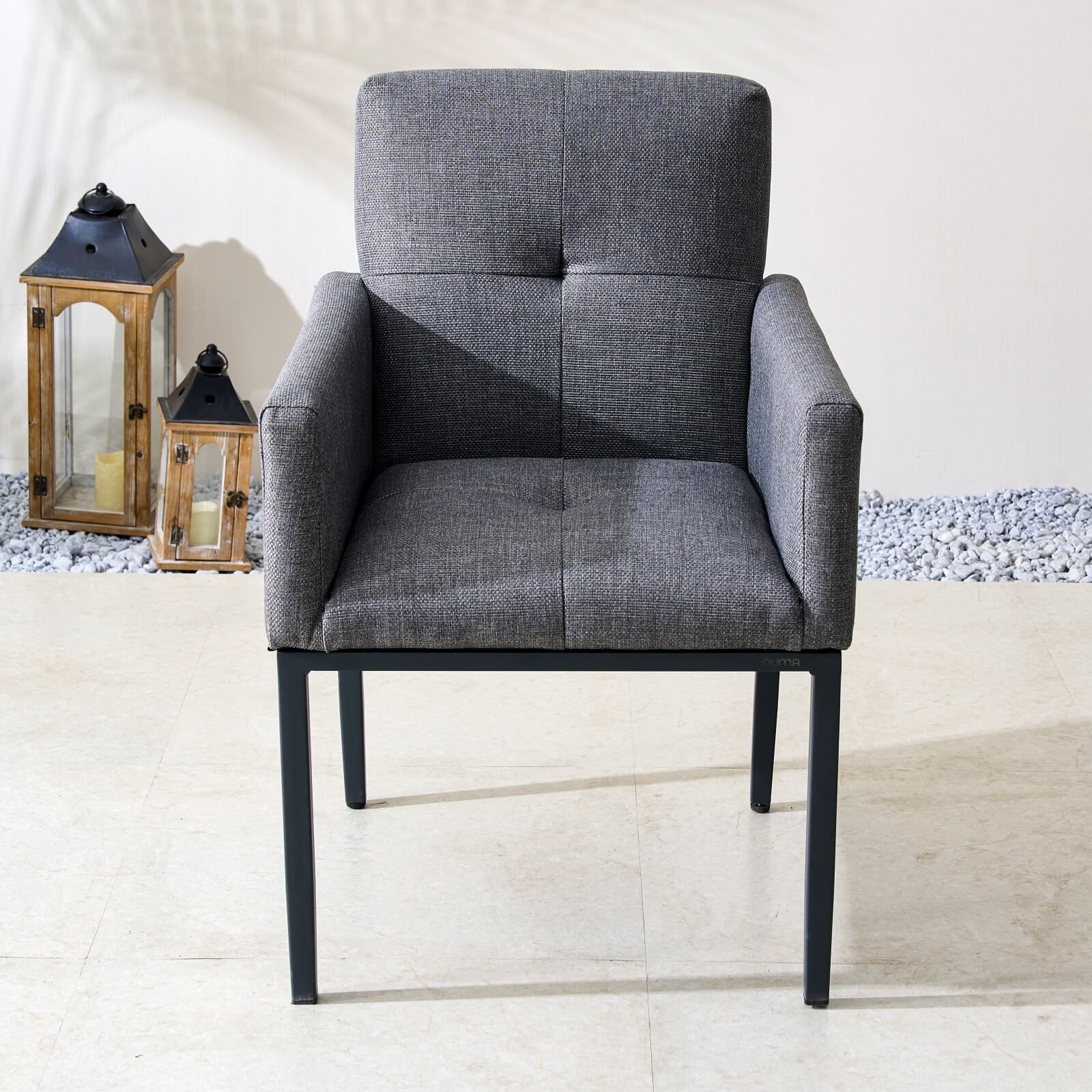 Numa - Style Tribeca Dining Chair – Set of 2 (PJC - Tribeca - F1 - DC - GR3 - BM) - Direct Wicker